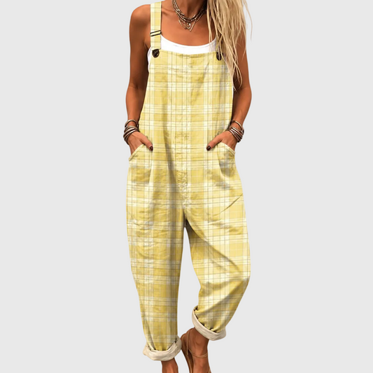 TUTA COMFORT SCOZZESE GIALLO PASTELLO