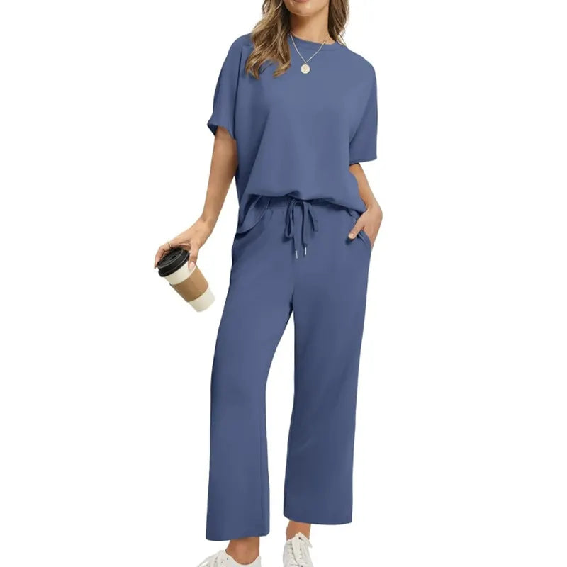 VANESSA | COMPLETO TOP E PANTALONE A COSTE RILASSATO