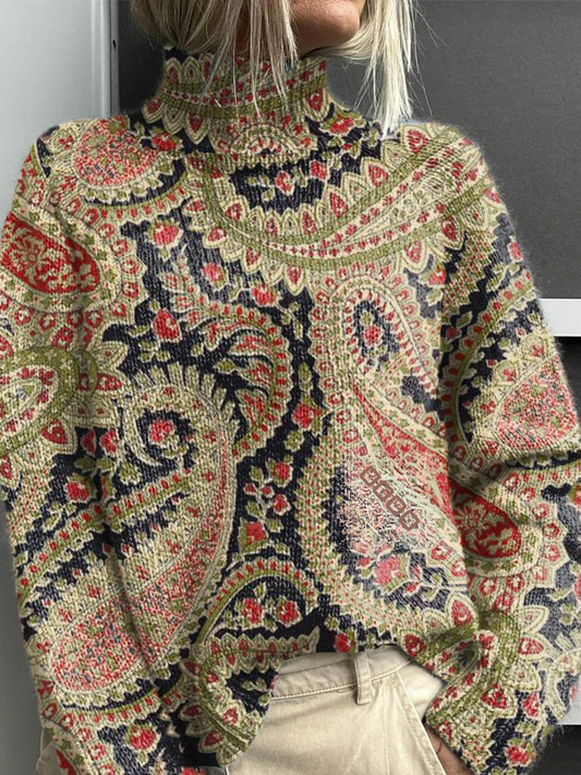 FRANCES | MAGLIONE A DOLCEVITA VINTAGE A FIORI