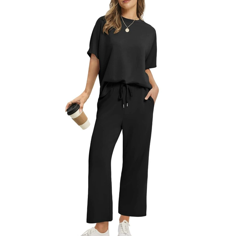 VANESSA | COMPLETO TOP E PANTALONE A COSTE RILASSATO