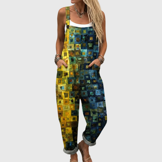 TUTA MORBIDA CON ELEGANTE MOTIVO A MOSAICO