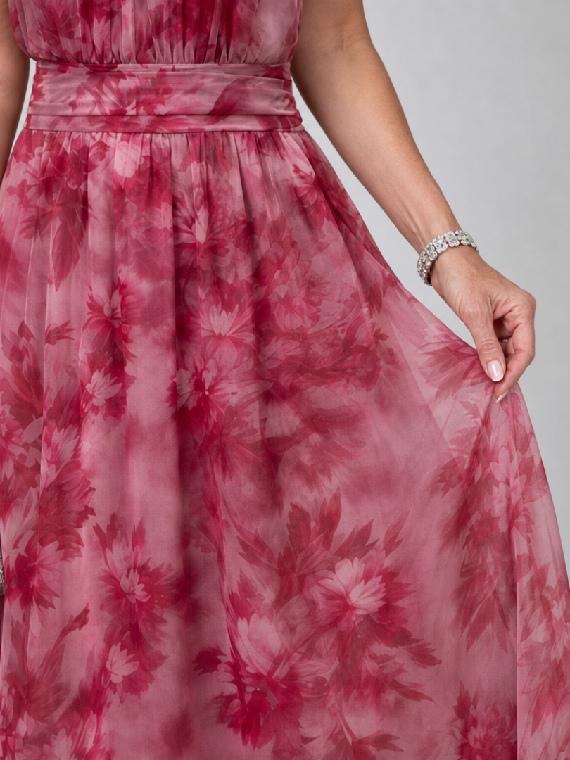 AVIEN | ABITO MIDI CON SCOLLO ALL'AMERICANA MORBIDO