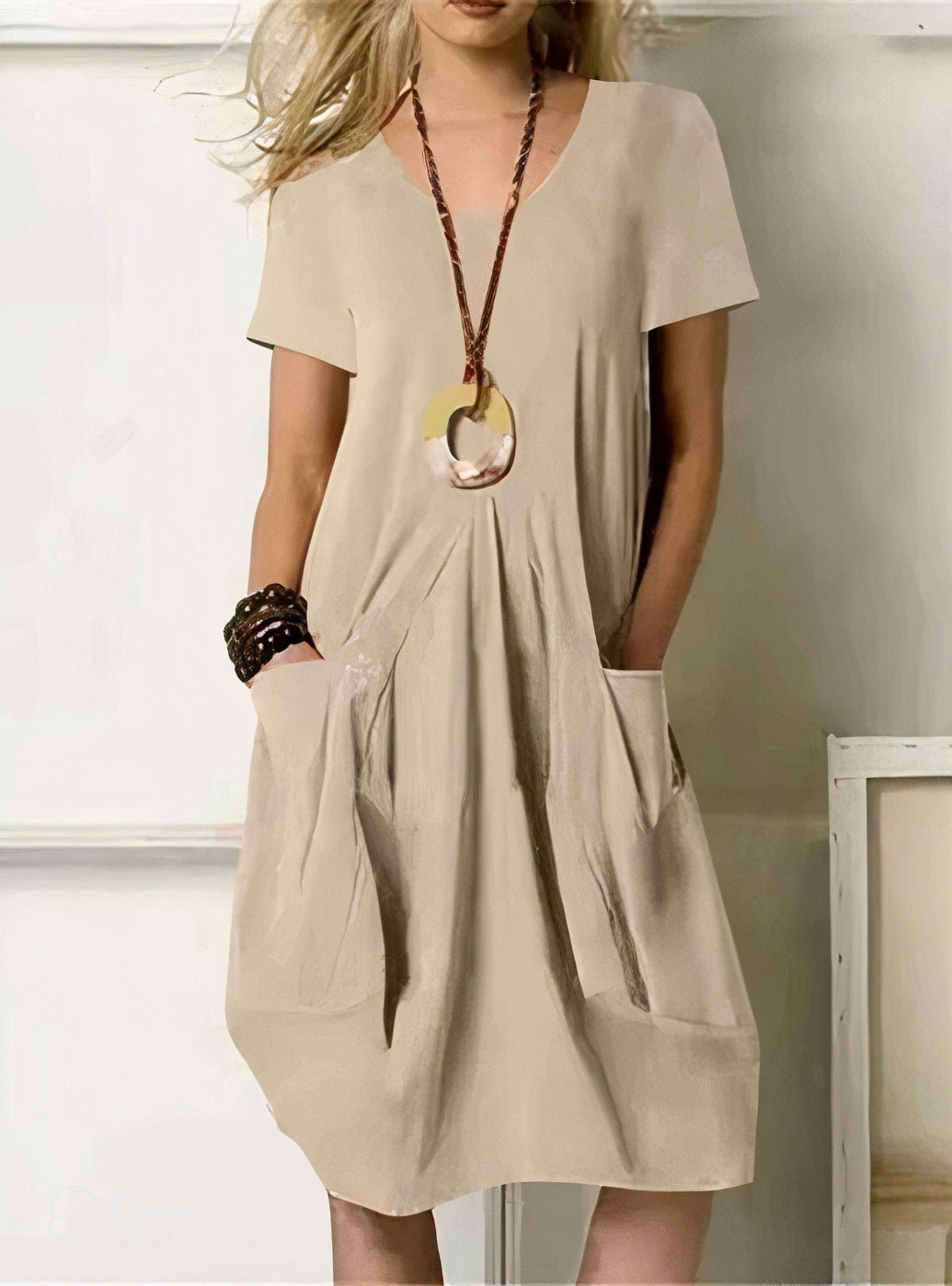 ORIANE | ABITO MAXI CASUAL FLUIDO