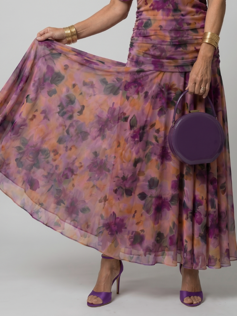 CALEN | ABITO MIDI SVASATO CON SPALLE SCOPERTE
