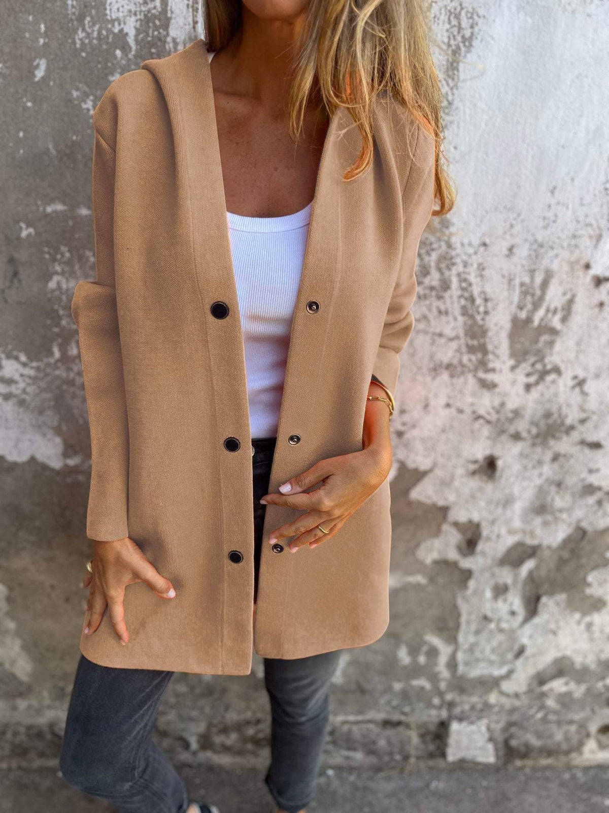 LAURA | GIACCA COSY CON BOTTONI