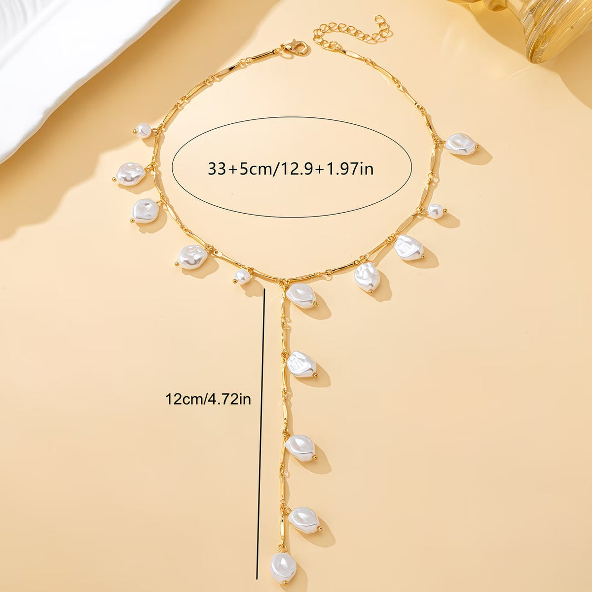 SELENE | COLLANA MYSTICAL PEARL WATERFALL