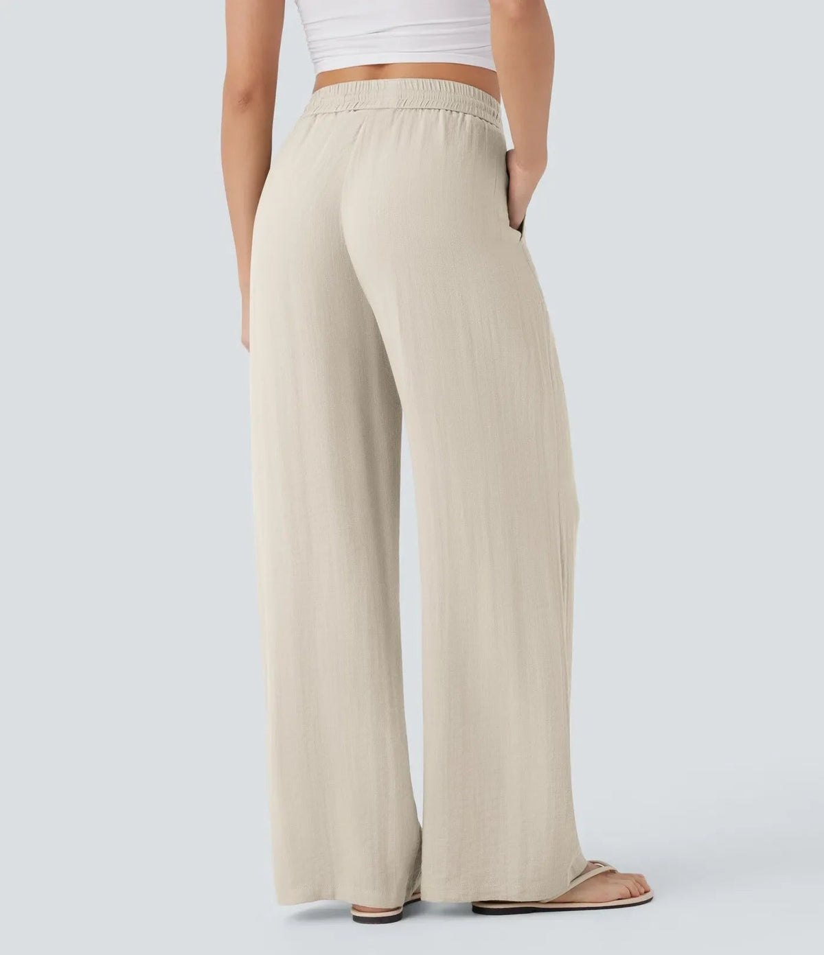 SARAH | PANTALONI A GAMBA LARGA EFFORTLESS