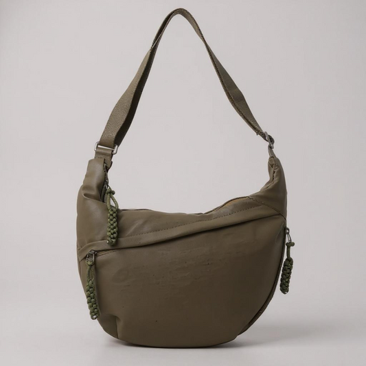 VIOLA | BORSA A SPALLA VERDE OLIVA