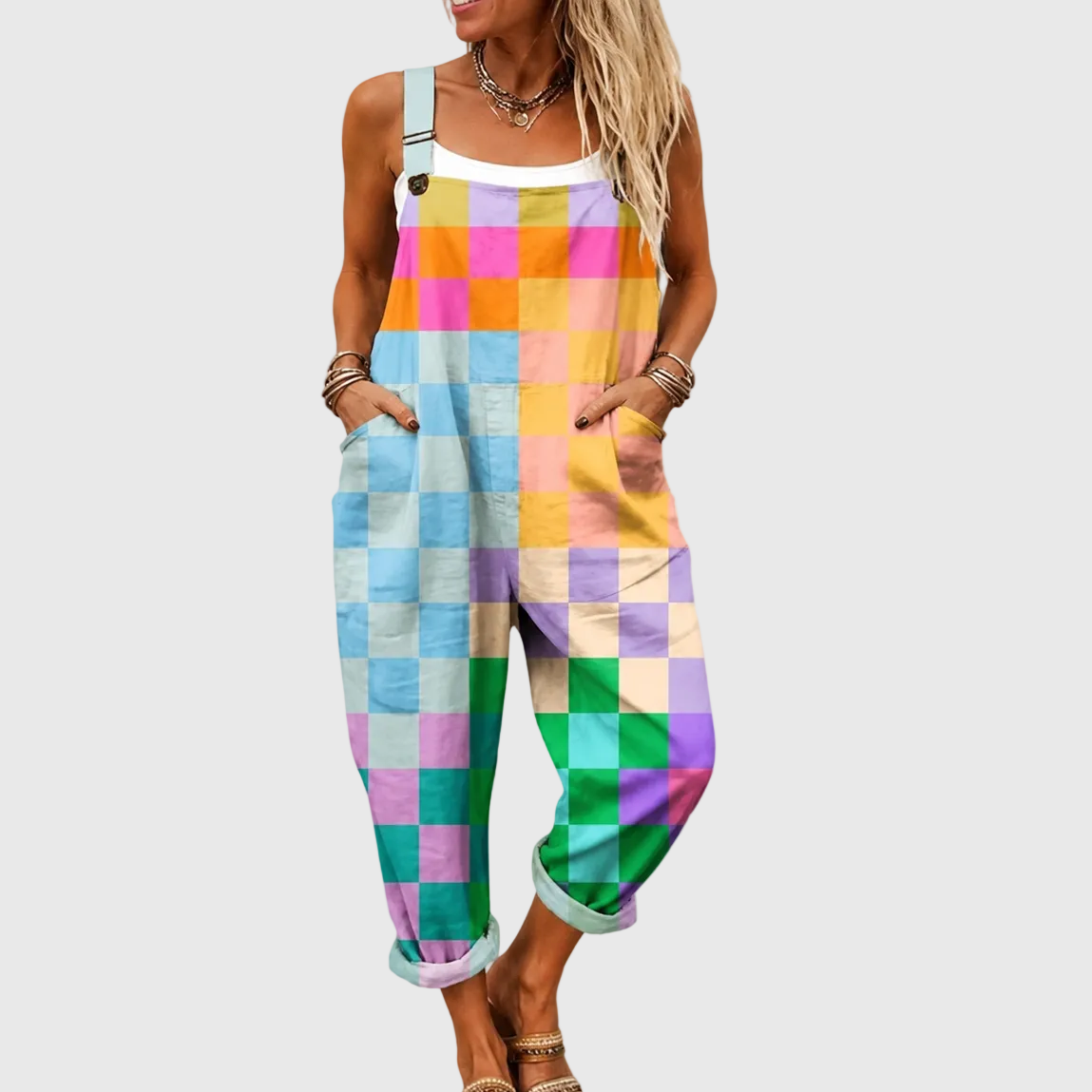 TUTA PATCHWORK MULTICOLORE MORBIDA