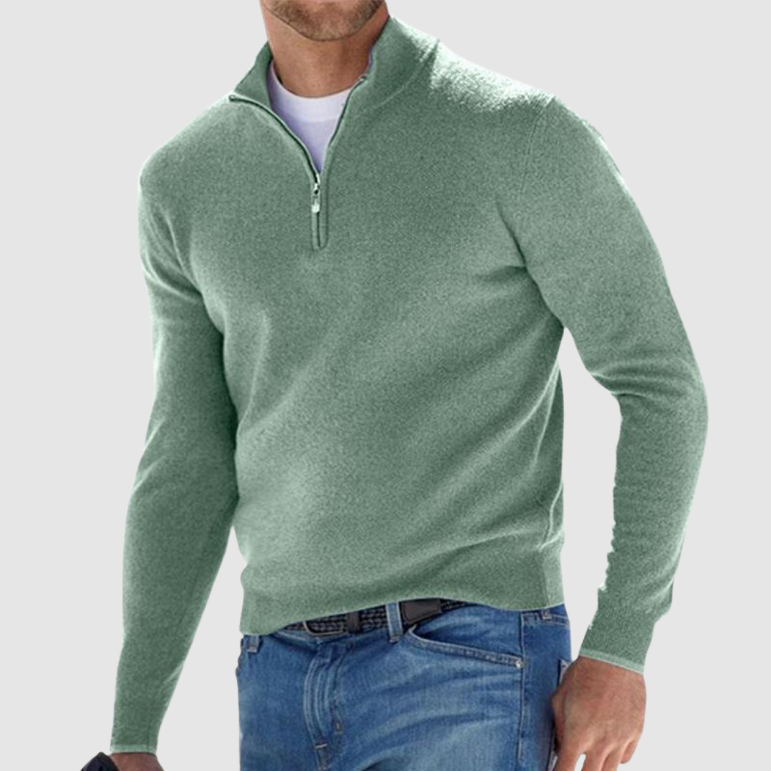 THOMAS | MAGLIA ELEGANTE CON ZIP DA UOMO