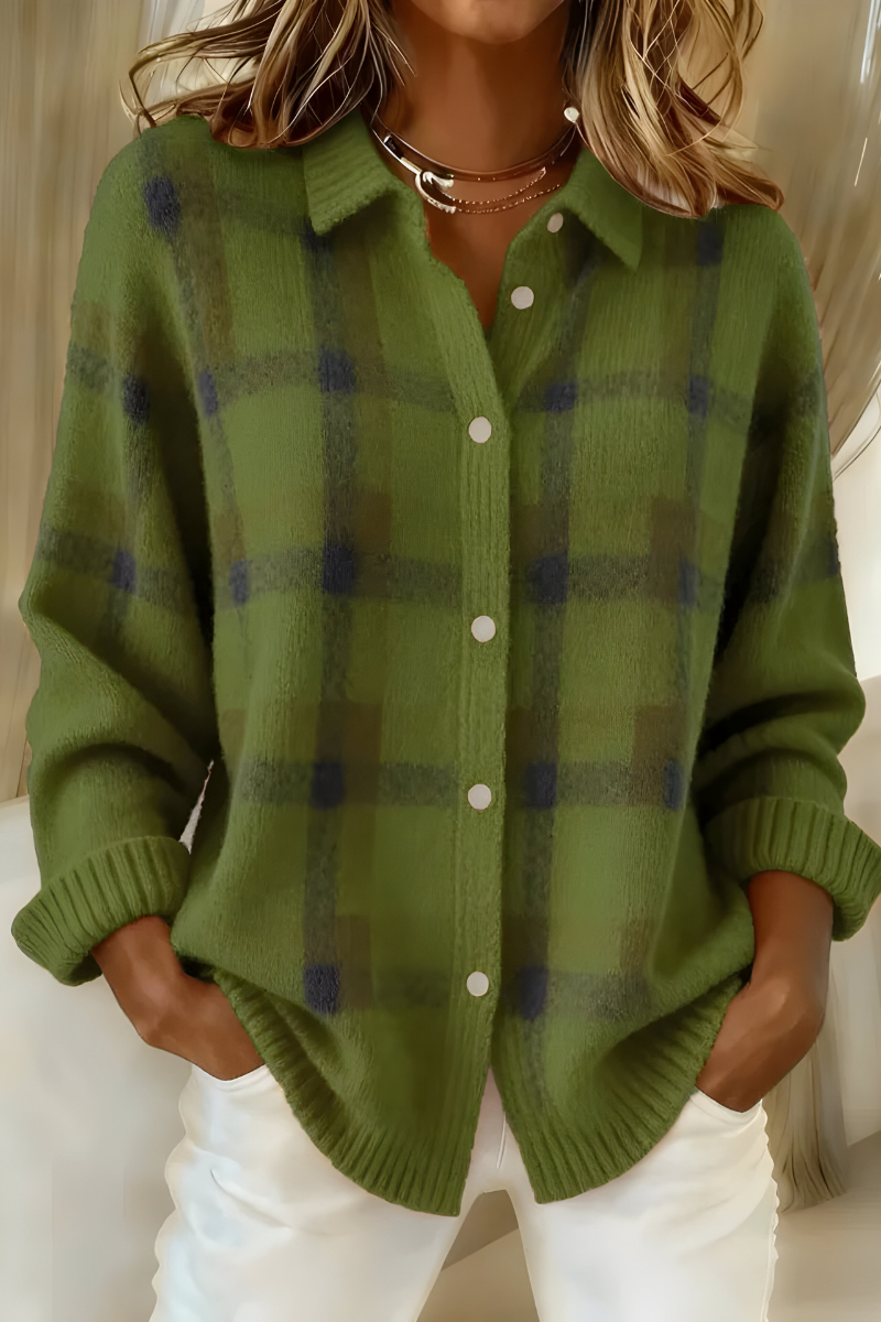 CAMILLE | CARDIGAN A QUADRI