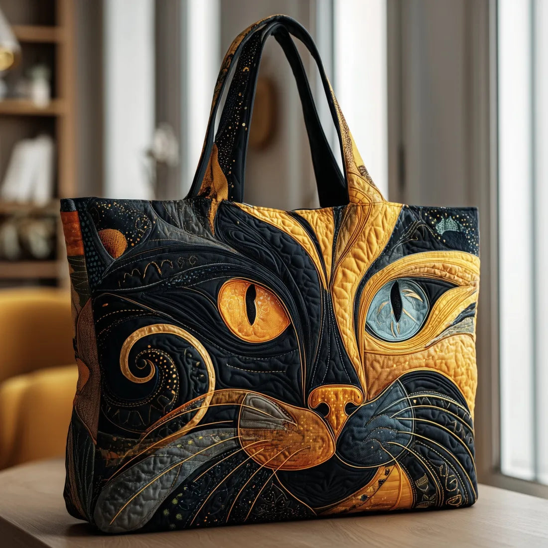 LUNA | BORSA A MANO GATTO MISTICO ARTIGIANALE