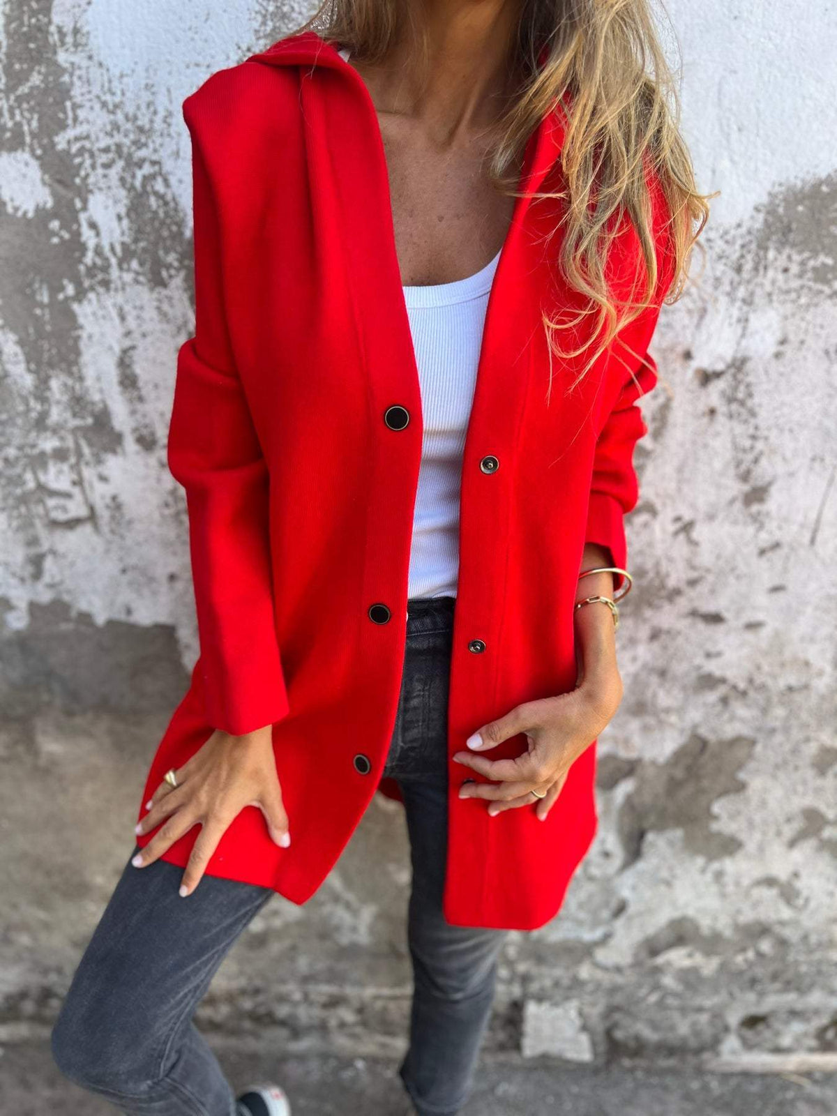 LAURA | GIACCA COSY CON BOTTONI