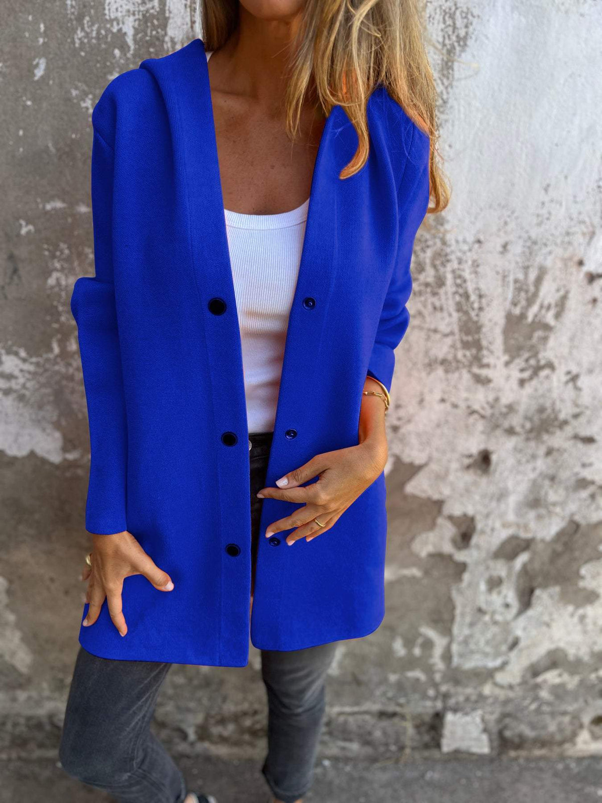 LAURA | GIACCA COSY CON BOTTONI