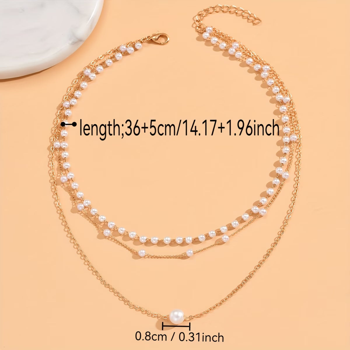 TRINITY | SET COLLANA A STRATI DI PERLE TRINITY