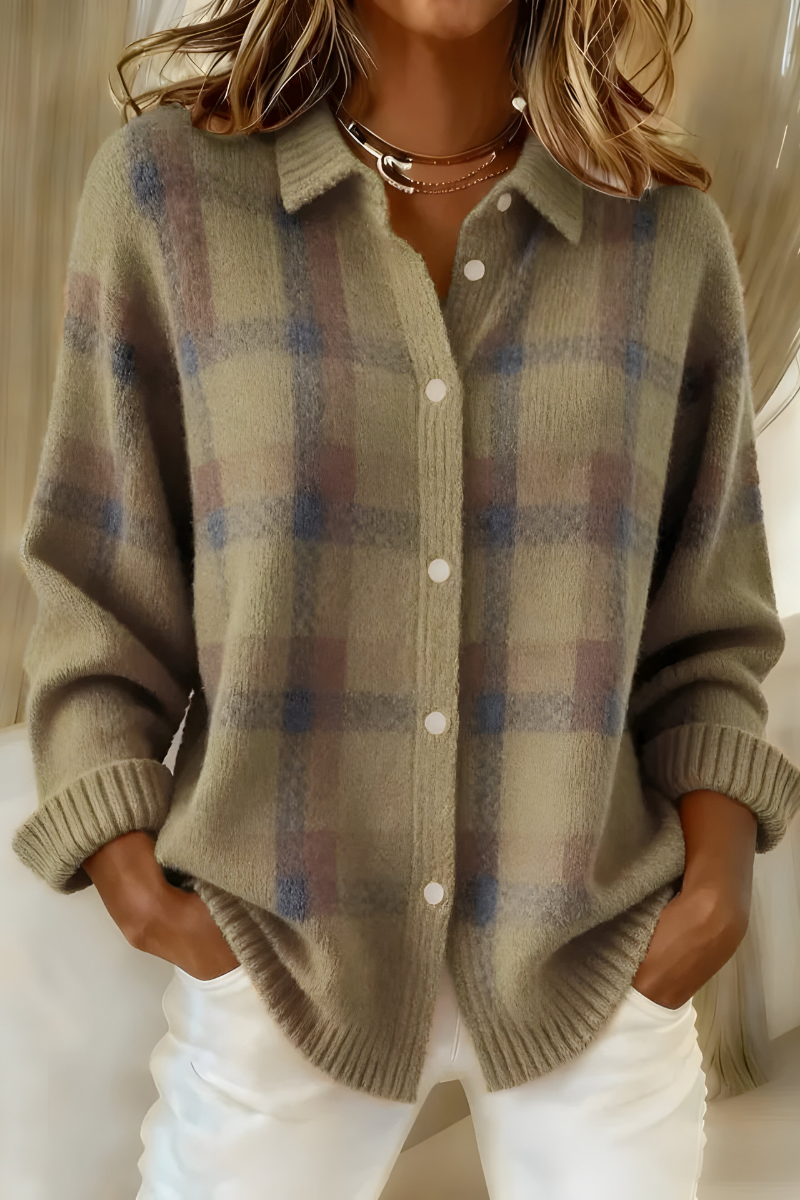 CAMILLE | CARDIGAN A QUADRI