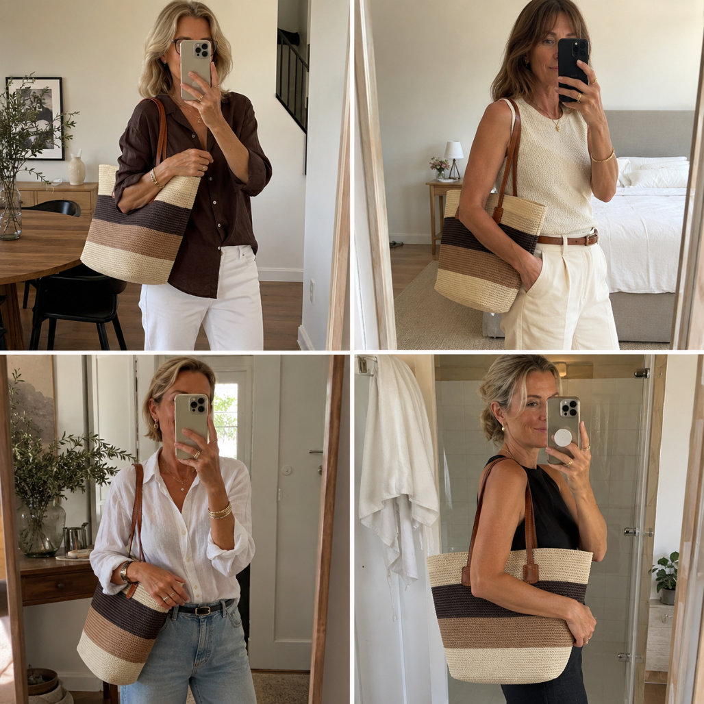 CORA | LA BORSA SHOPPER INTRECCIATA E COLORATA IN PAGLIA