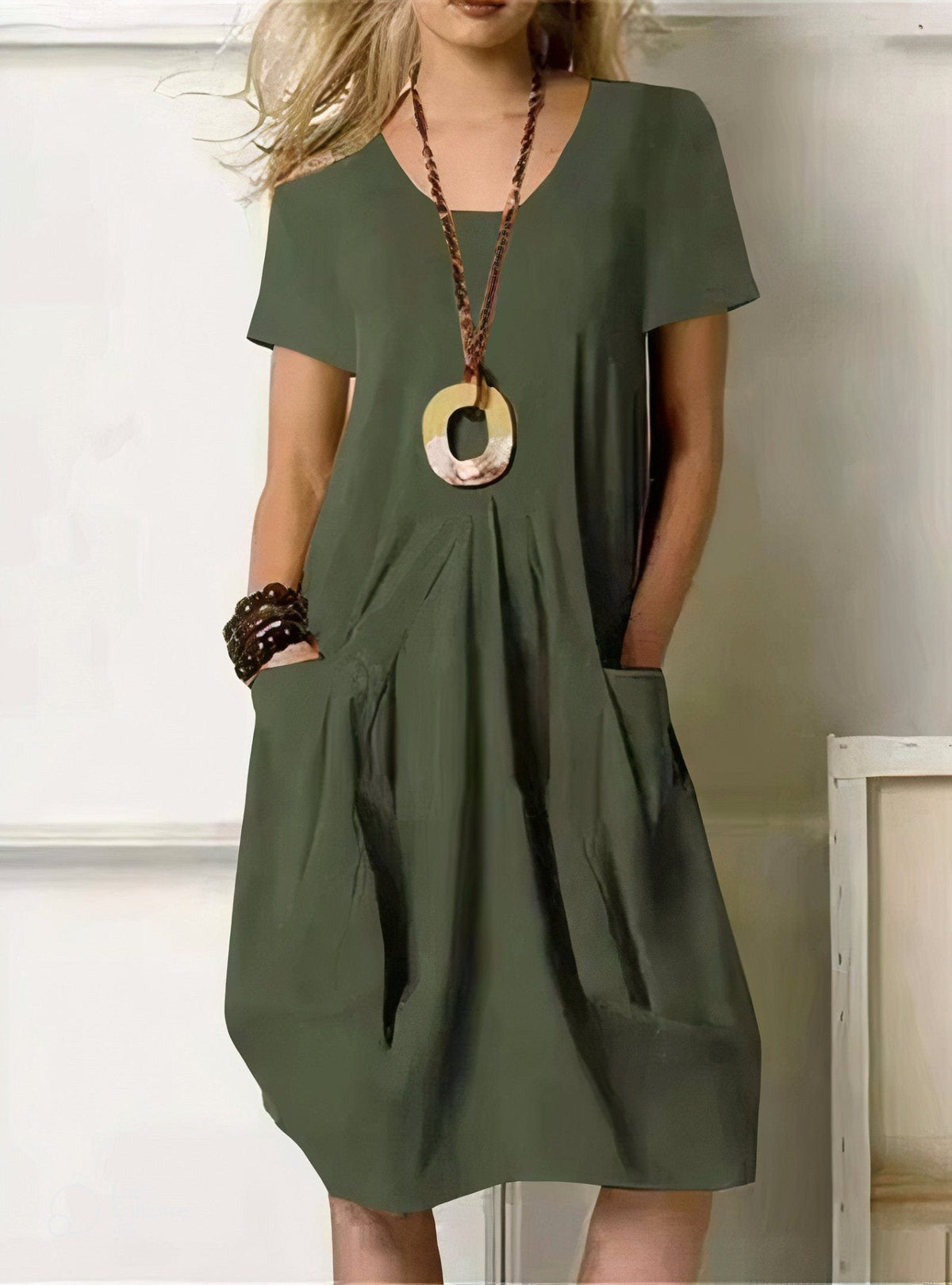 ORIANE | ABITO MAXI CASUAL FLUIDO