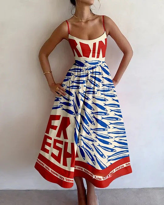 WINSLOWE | ABITO MIDI COASTAL ART