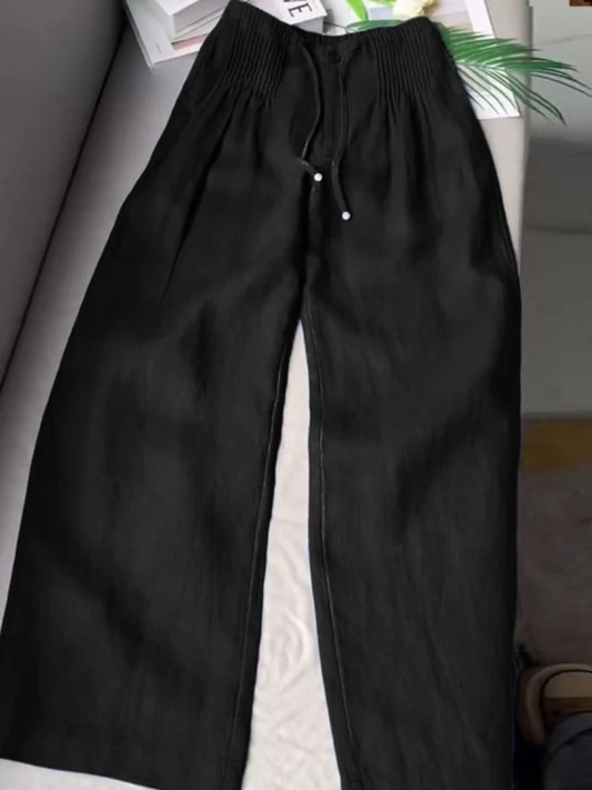 FIONA | PANTALONI A GAMBA LARGA