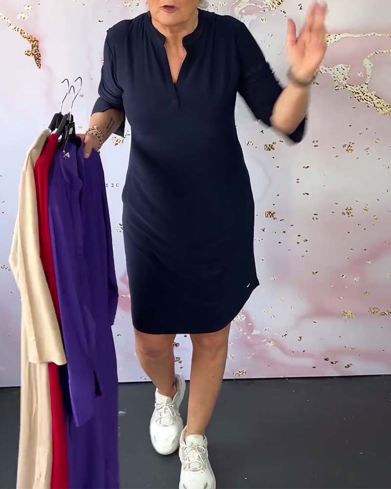 HANNE | ABITO ELEGANTE CON SCOLLO A V