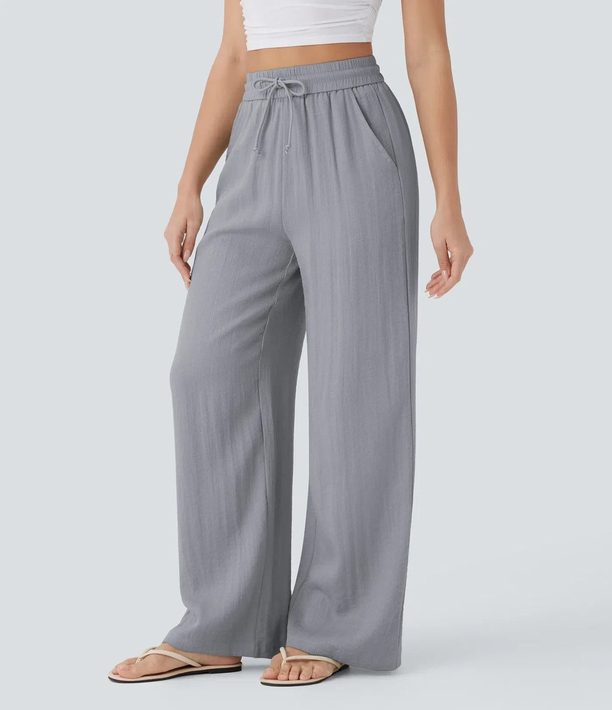 SARAH | PANTALONI A GAMBA LARGA EFFORTLESS