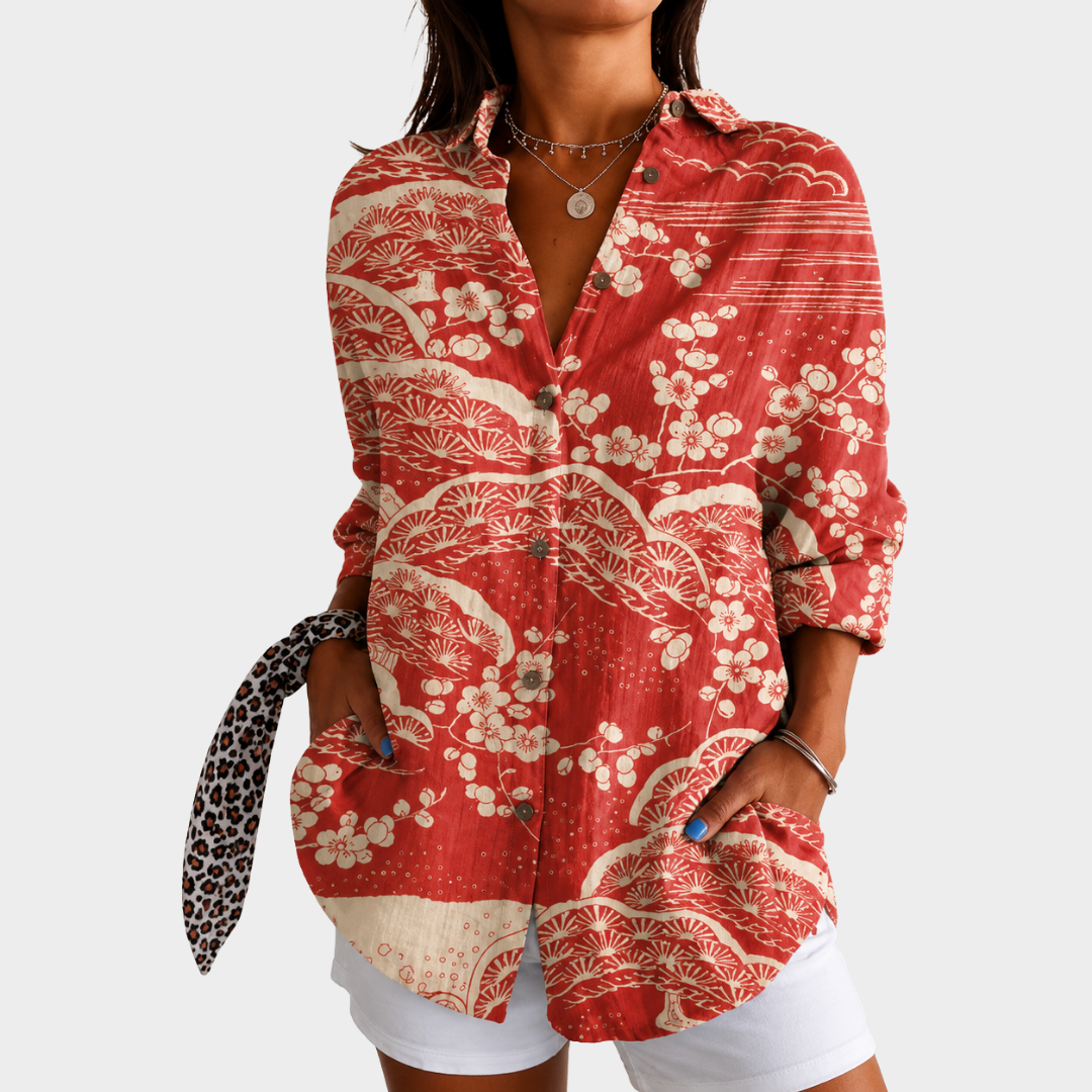 LAYLA | CAMICIA COASTAL SUNSET BLOSSOM