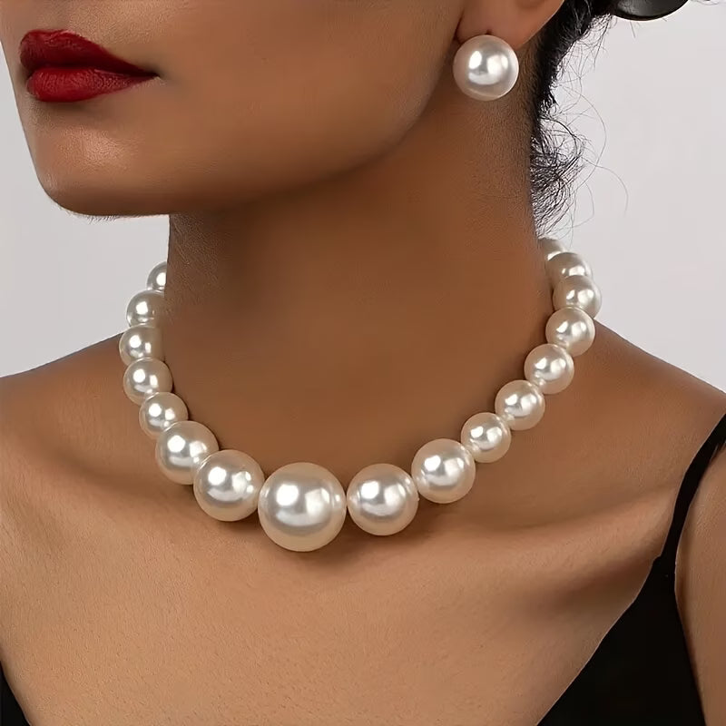 GRACELYN | ELEGANTE SET DI COLLANA DI PERLE