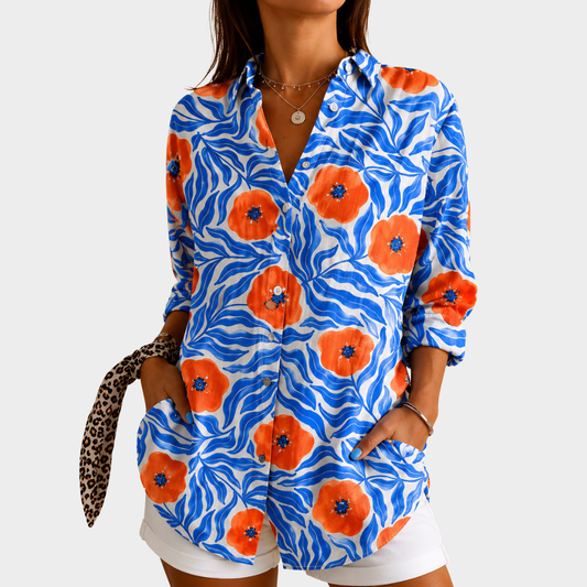 SCARLETT | CAMICIA STATEMENT COASTAL BLOOM
