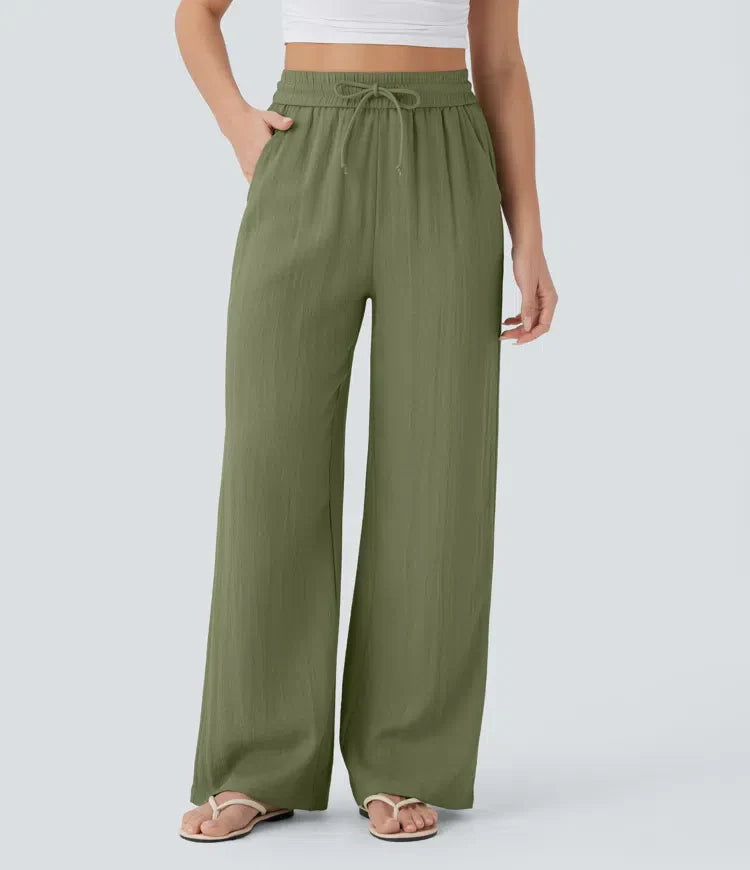 SARAH | PANTALONI A GAMBA LARGA EFFORTLESS