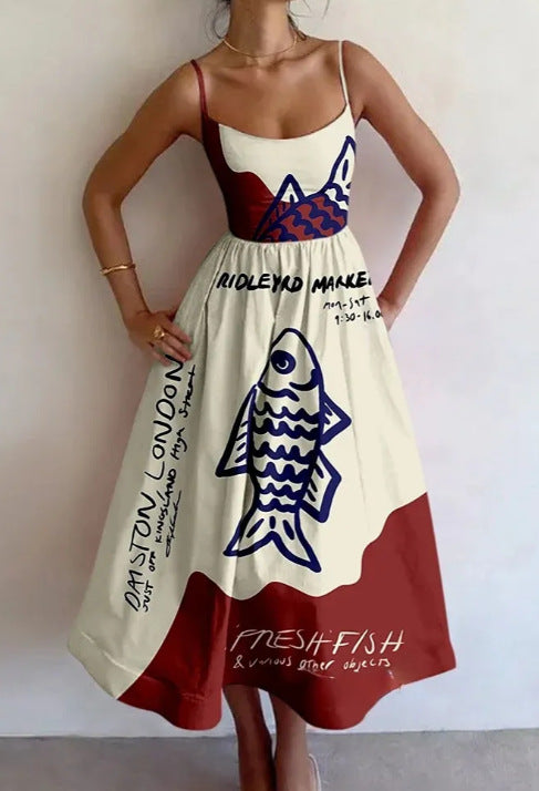 MERRITON | ABITO MIDI COASTAL SKETCH