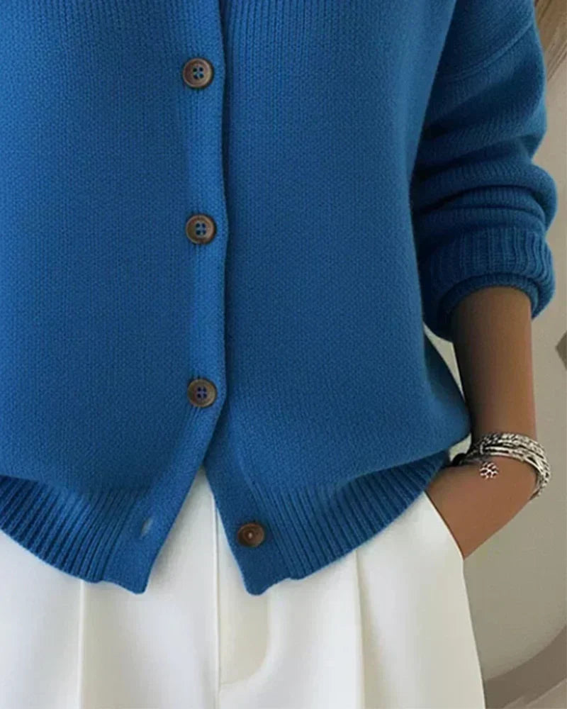 VESPERA | CARDIGAN CON COLLO A BOTTONI