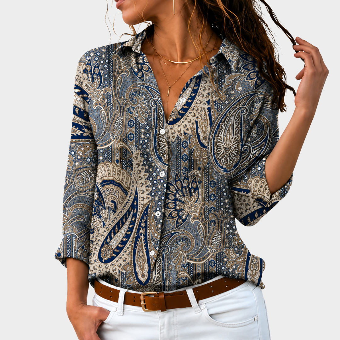 EVELYN | CAMICETTA CON FASCINO PAISLEY SENZA TEMPO