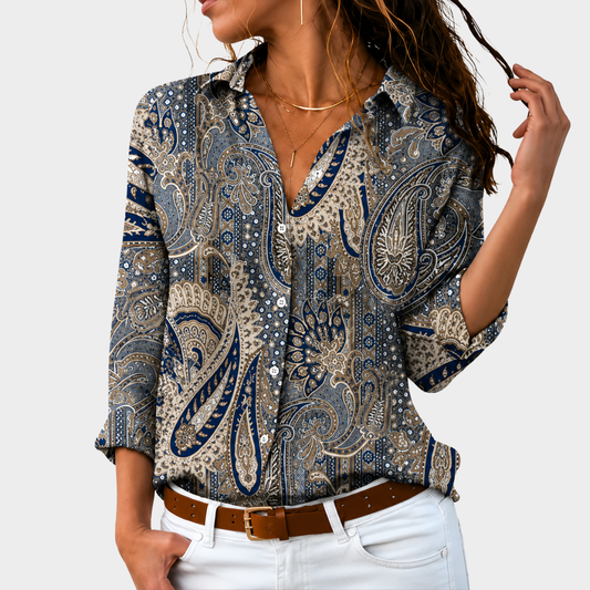 EVELYN | CAMICETTA CON FASCINO PAISLEY SENZA TEMPO