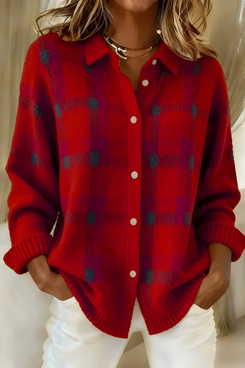 CAMILLE | CARDIGAN A QUADRI