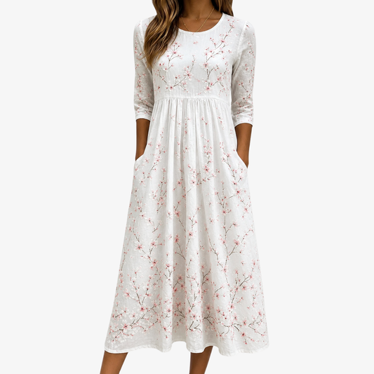 LILY | ABITO MIDI QUOTIDIANO CHERRY BLOSSOM GRACE
