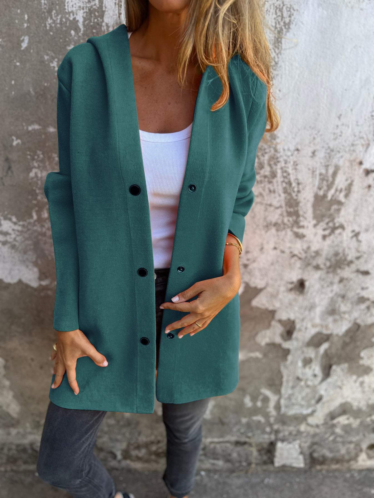 LAURA | GIACCA COSY CON BOTTONI
