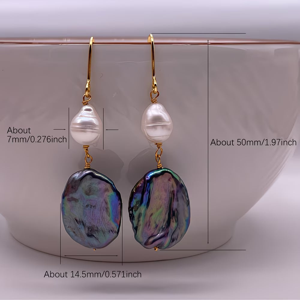 LYRA | ORECCHINI A GOCCIA CON PERLA PEACOCK