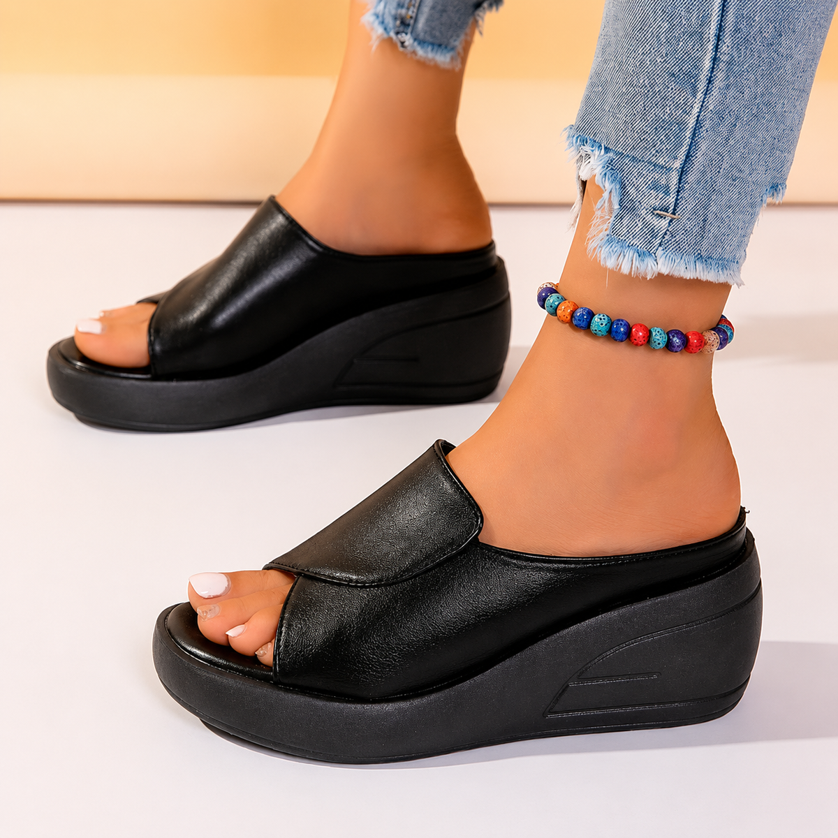 ROSAMUNDE | SANDALI ORTOPEDICI SLIP-ON CON ZEPPA