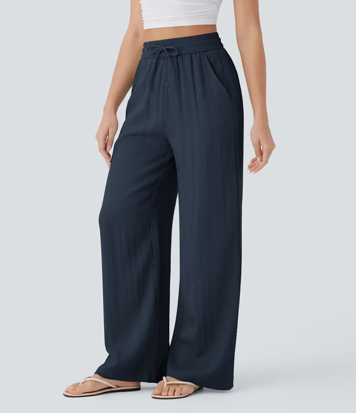 SARAH | PANTALONI A GAMBA LARGA EFFORTLESS