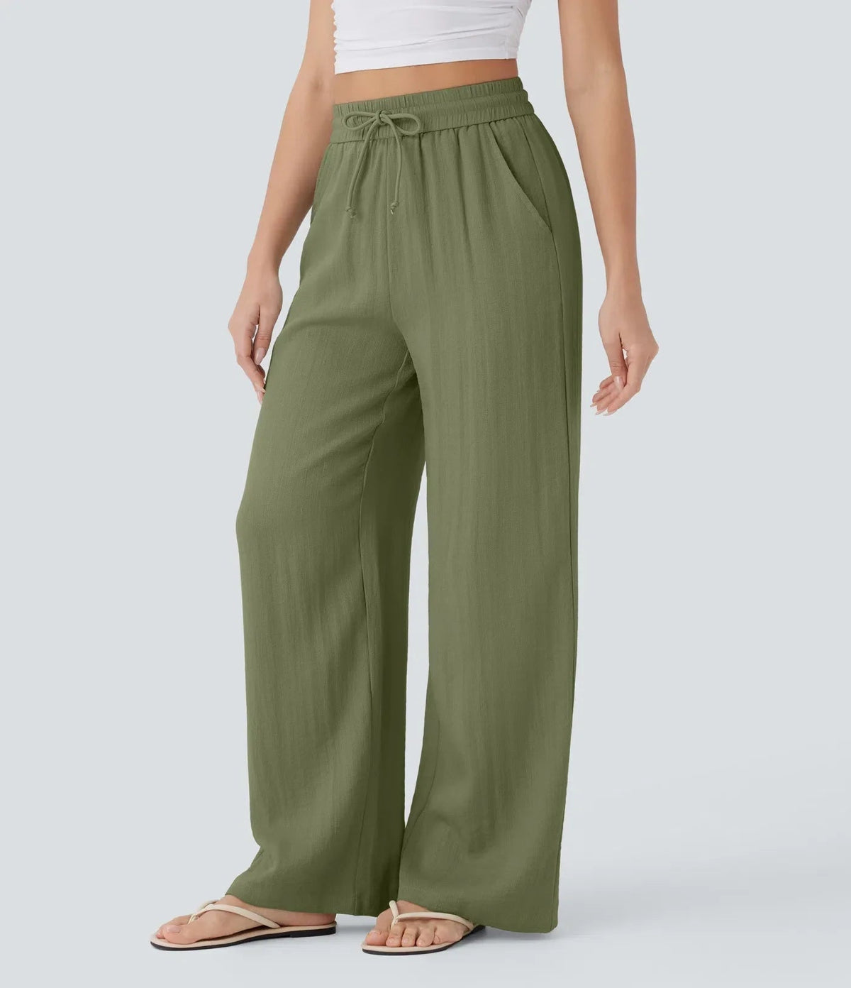 SARAH | PANTALONI A GAMBA LARGA EFFORTLESS