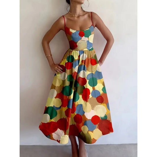 Averleigha | Abito midi Painted Joy
