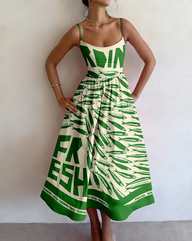 ELLOWYN | VESTITO MIDI COASTAL MARKET
