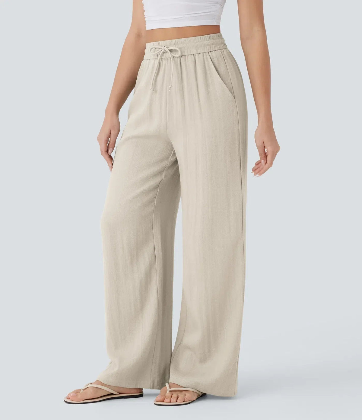SARAH | PANTALONI A GAMBA LARGA EFFORTLESS