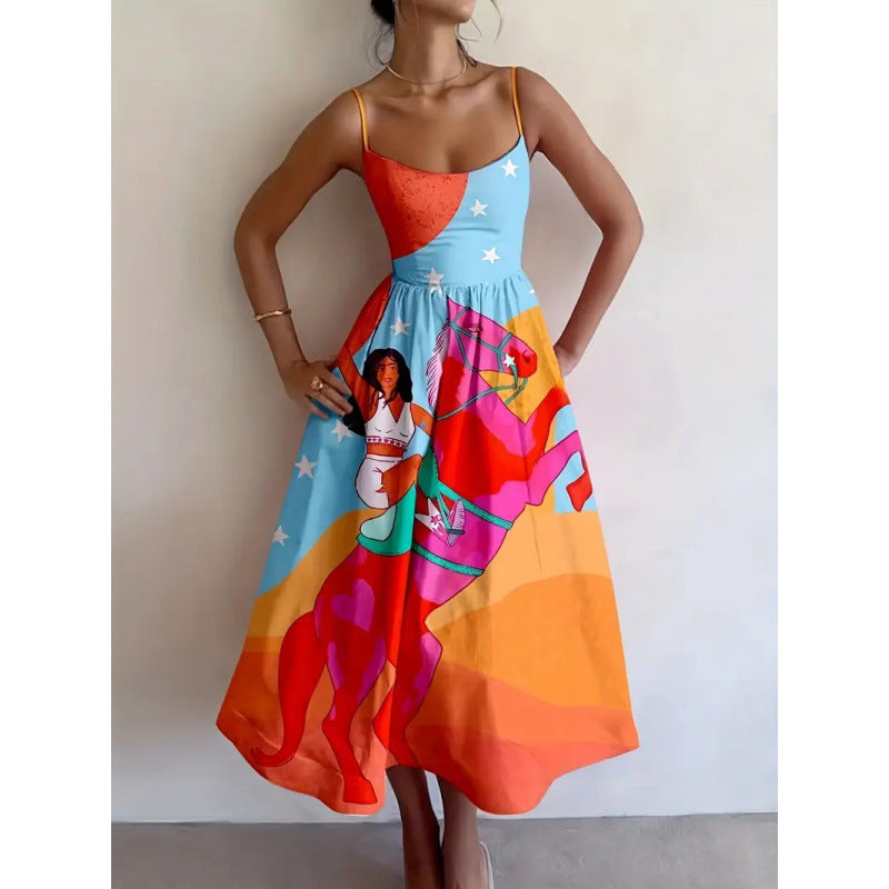SOLAVIENNE | ABITO MIDI SUNSET MUSE