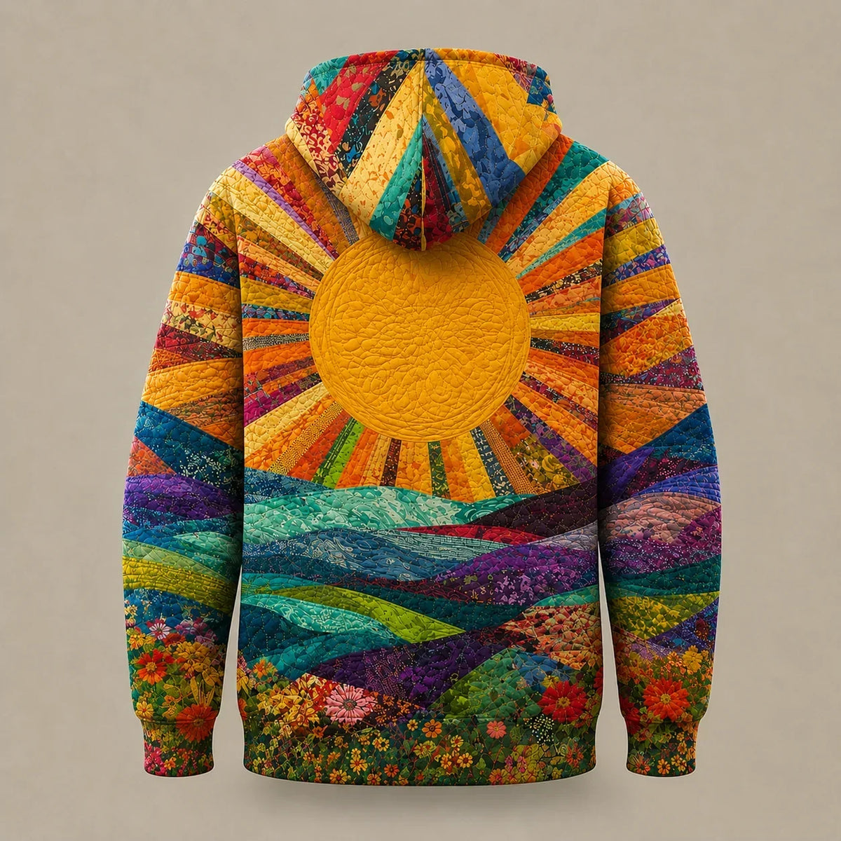 RYLETH | FELPA Y2K CON STAMPA SUNBURST