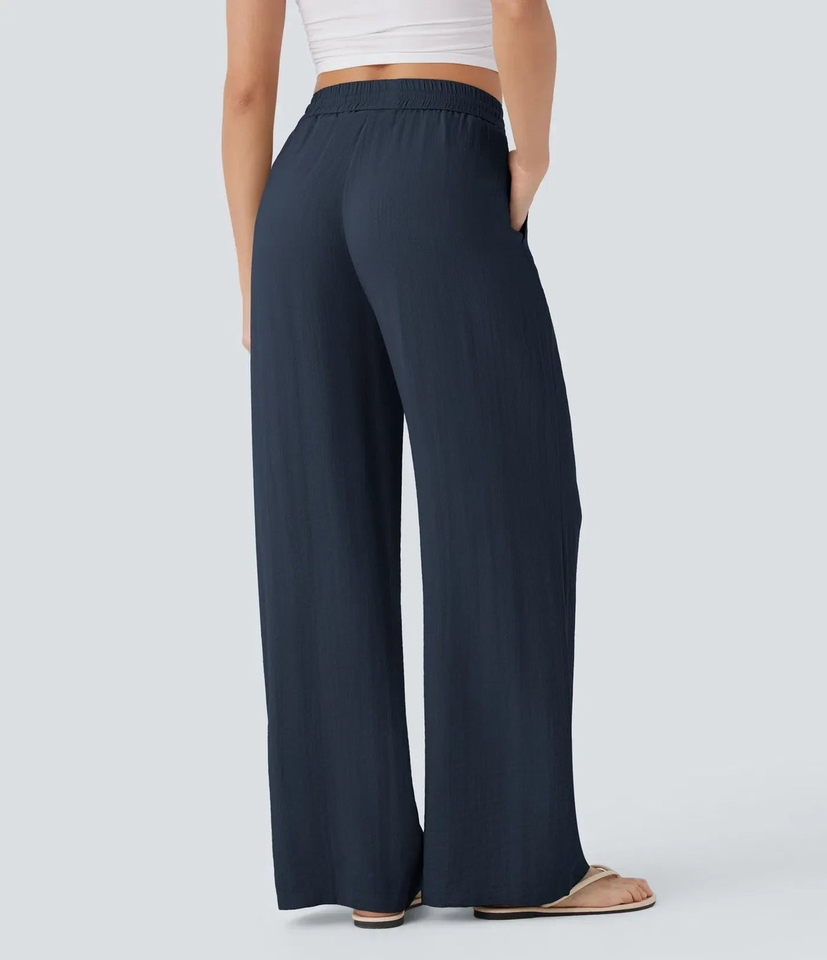 SARAH | PANTALONI A GAMBA LARGA EFFORTLESS