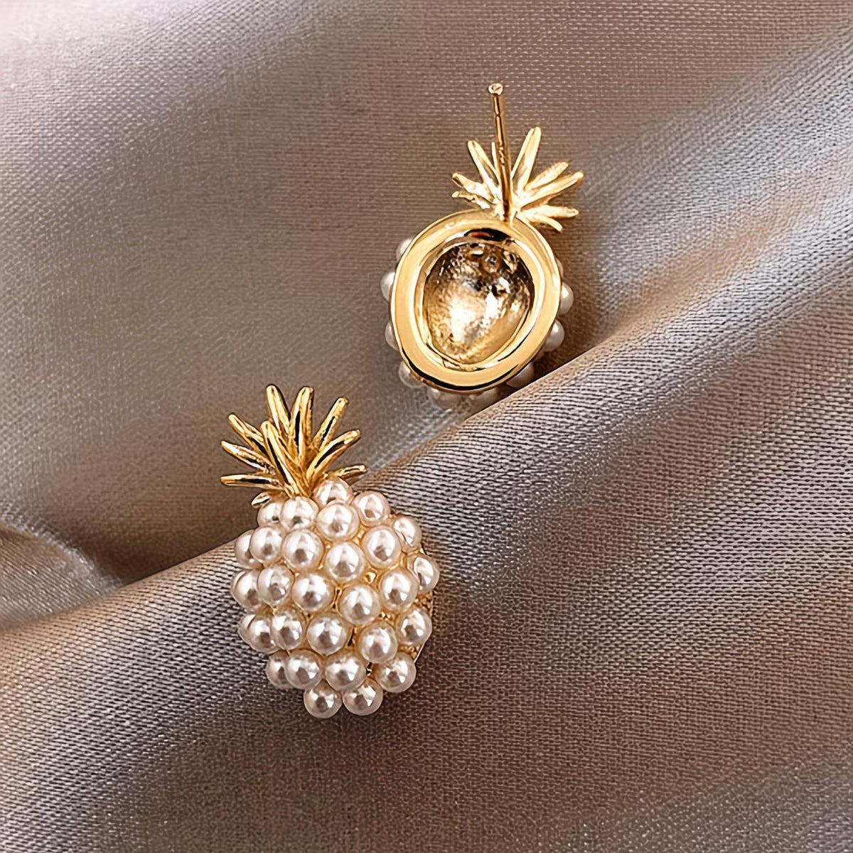 ANANIA | ORECCHINI PEARL PINEAPPLE