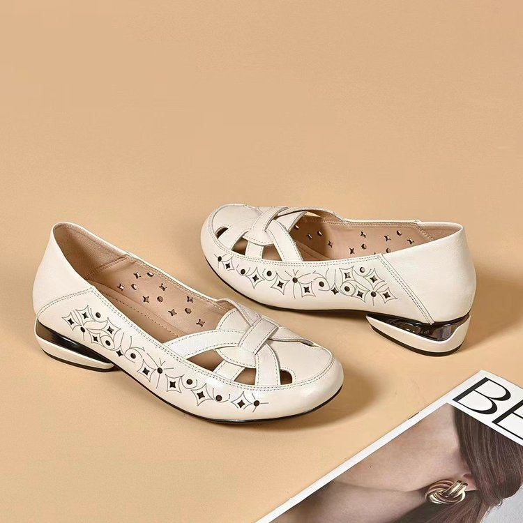SYLVIE | SCARPE ORTOPEDICHE CHIUSE A SLIP-ON TRAFORATE