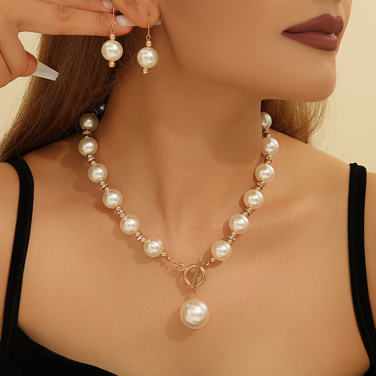 VALENCIA | SET COLLANA CON PERLE CHUNKY